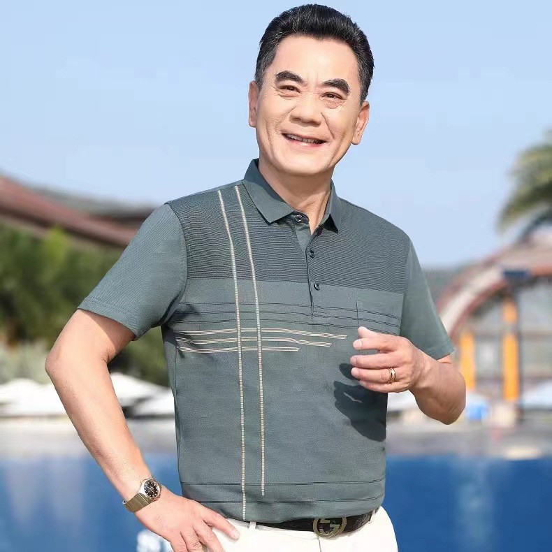Áo Polo Trung Niên Quảng Châu Cao Cấp  Tặng Bố #AN07