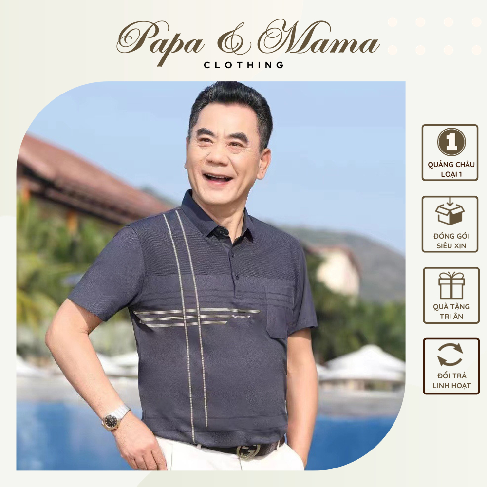 Áo Polo Trung Niên Quảng Châu Cao Cấp  Tặng Bố #AN07