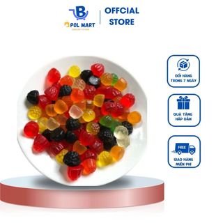 Hũ 500gr kẹo dẻo chíp chip vị trái cây pol mart