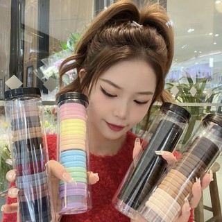 Set 20 thun cột tóc có hộp đựng, thun buộc tóc