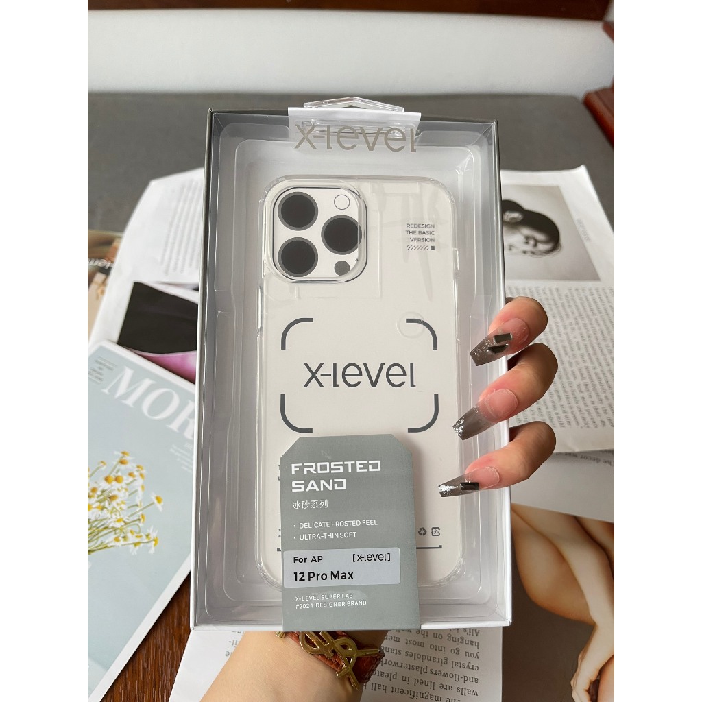 Ốp lưng iphone  X-LEVEL  FROSTED SAN chính hãng, lưng nhám chống bám bẩn và mồ hôi tay dành cho ip11