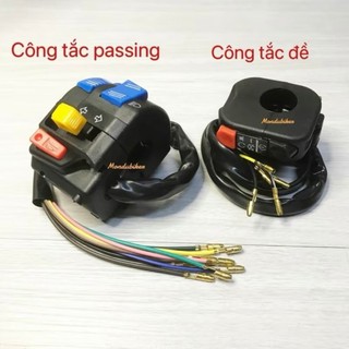 Cùm công tắc fz domino 2 dây ga trái phải