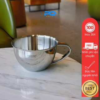 Tô cốc Chockmen ca đong có quai ăn sáng bột yến mạch sữa inox 304 bát ăn trứng đa năng 18/10 CKM101
