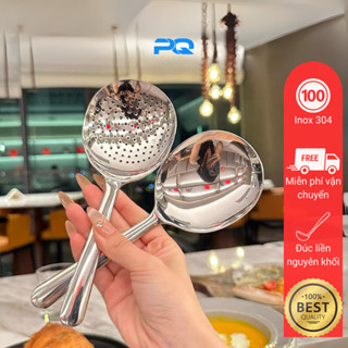 Vá muôi thìa muỗng cao cấp inox 304 dày cán dài 20,3cm CKM84
