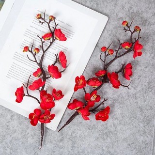 Cành đào giả trang trí decor, phụ kiện chụp ảnh, làm tháp bánh kẹo