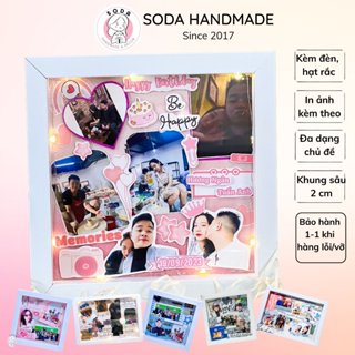 [Khung hộp 3D] Set làm khung ảnh nổi/Khung ảnh 3D tặng sinh nhật, kỉ niệm, Valentine