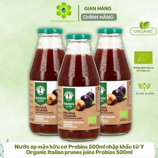 Nước ép mận hữu cơ Probios 500ml nhập khẩu từ Ý Organic Italian prunes juice Probios 500ml, ép mận hữu cơ, nước mận đen