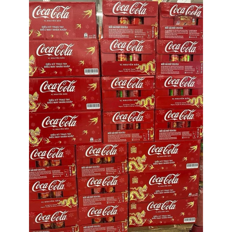 Thùng 24 lon coca tết 2024