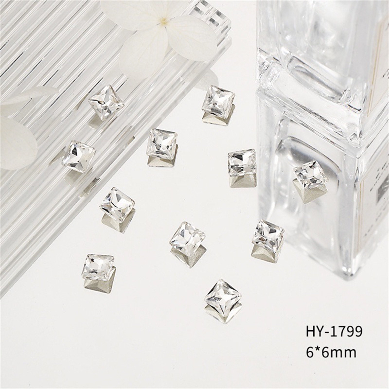 Đá Gắn Móng Hình Vuông -10 viên