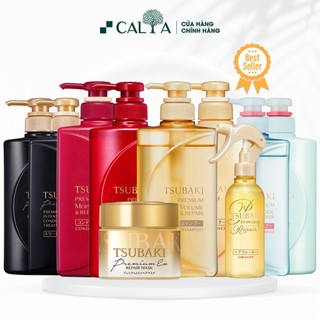 Combo Dầu Gội, Dầu Xả, Mặt Nạ Tóc Tsubaki Premium Phục Hồi Bóng Mượt, Ngăn Rụng Tóc 490ml/180g