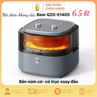 [Tặng balô 289k] Nồi chiên không dầu Bear QZG-E14G5 chính hãng 6,5L có trục đảo tự động bảo hành