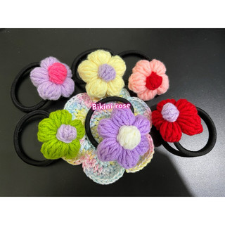 DÂY CỘT TÓC HANDMADE BẰNG LEN MÓC BÔNG HOA