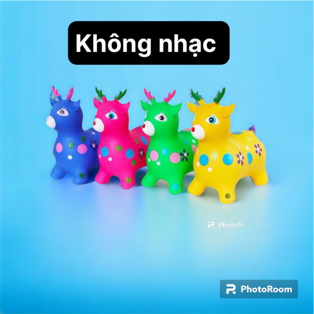 Thú nhún bơm hơi cho bé - Loại to