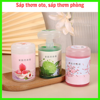 Sáp thơm để phòng, sáp thơm để oto, sáp thơm mùi trái cây hũ 90g cho hương thơm dịu nhẹ