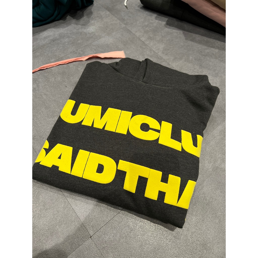 ÁO HOODIE CHÌ LUMICLUB SAID THAT YELLOW G96