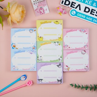  BÌA NAILBOX CHIBI DỄ THƯƠNG - Size 11x9cm - 2 Mặt - Thẻ nailbox hoạt hình cute - Bìa gắn móng tay giả cute