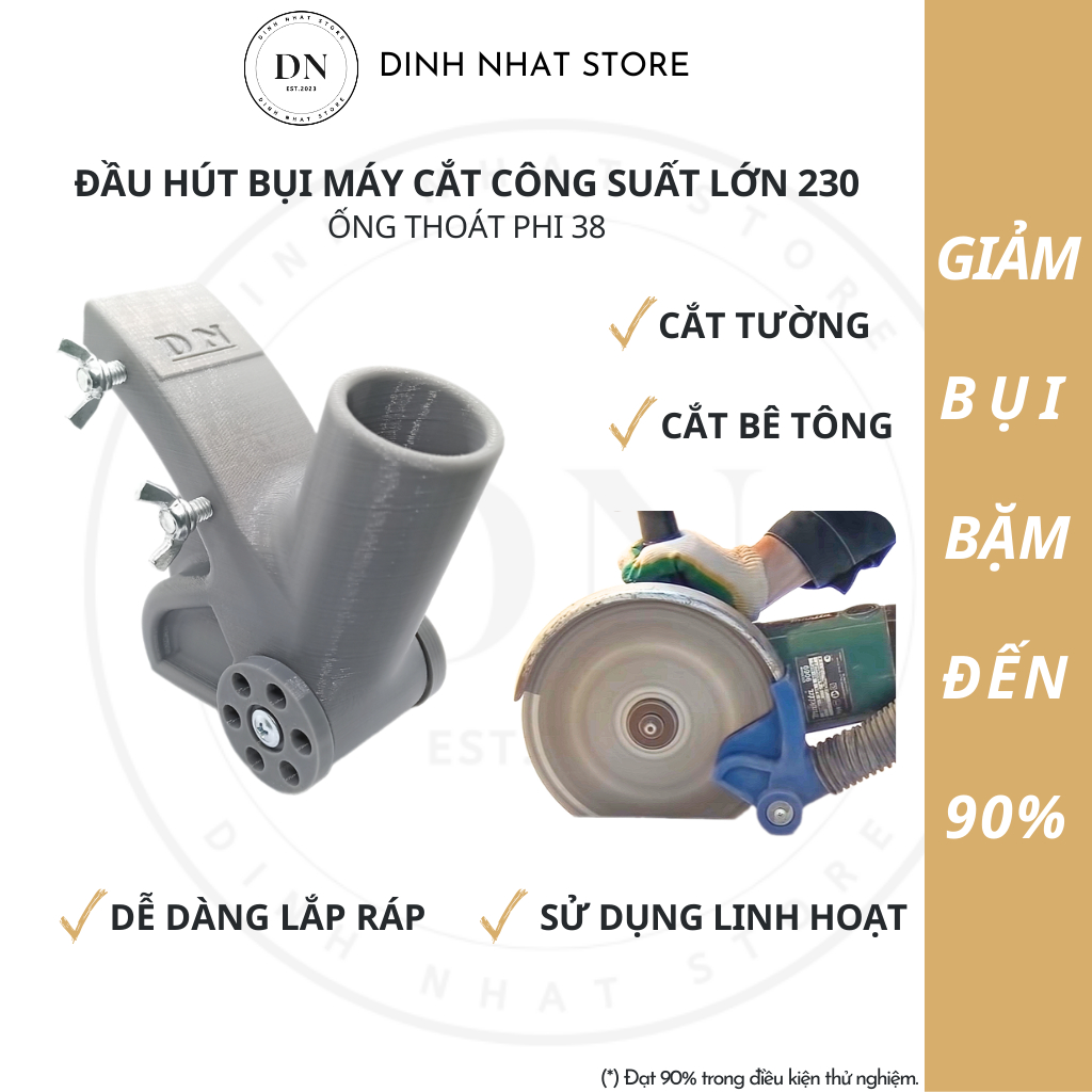 Đầu hút bụi cho máy cắt công suất lớn 230 ống thoát phi 38 DN Store
