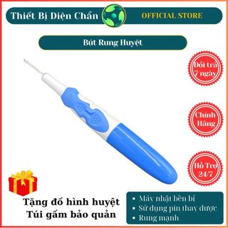 Dung Cụ Diện Chẩn - Bút Rung Huyệt Nhập Khẩu Tặng Kèm Đồ Hình Huyệt A4
