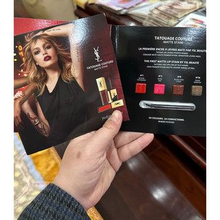 Sample Son YSL Tatouage Couture Matte Stain kèm cọ
