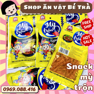 Snack mỳ trộn ngon ngon, đồ ăn vặt cổng trường