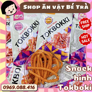 Snack tokboki cay ahihi, đồ ăn vặt cổng trường