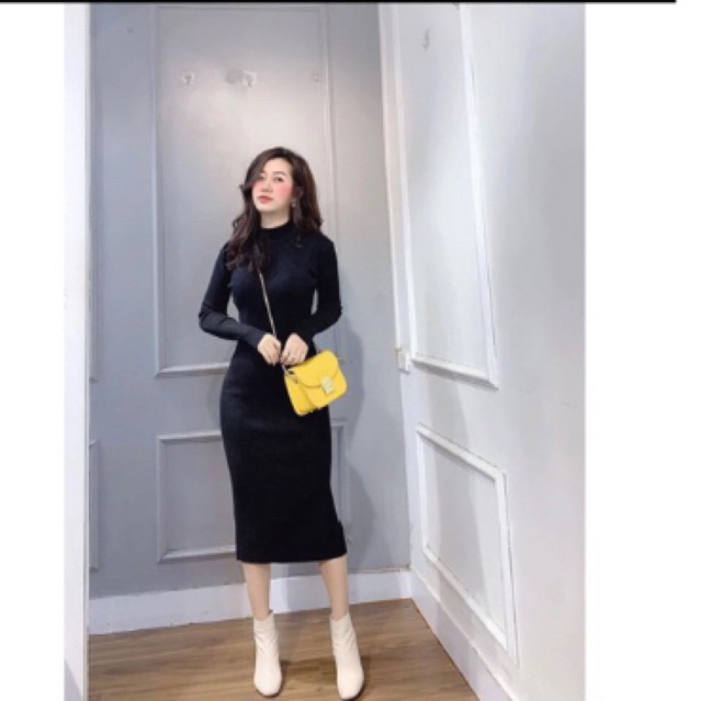 Đầm body len xuất dư xịn