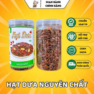  Hạt Dưa Nguyên Chất Rang Mộc Ăn Liền - Lon 400G - Đồ Ăn Vặt 