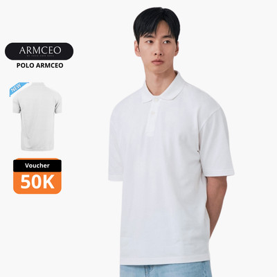 Áo polo basic thêu ARMCEO mặc thường ngày- P01