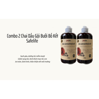 [MẪU MỚI KÈM QUÀ TẶNG] Combo 02 chai dầu gội thảo dược Safelife chai 500ml