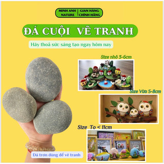 Đá Vẽ Tranh -Đá Cuội Vẽ Tranh - Đá Trang Trí -Đá Cuội Tự Nhiên -Đá Ghép Tranh -Sỏi Trắng - Đá Sỏi Màu -Sỏi Biển- Que Gỗ