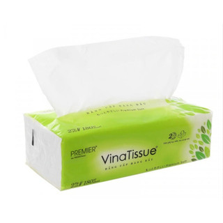 Khăn giấy lụa rút premier vinatissue 2 lớp 180 tờ