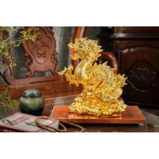 Tượng Rồng Phong Thủy Mạ Vàng 18k Quà Tặng Ý Nghĩa