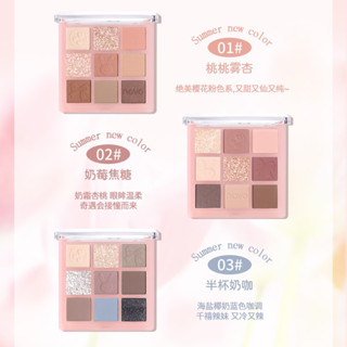 phấn mắt novo 9 ô đủ tone màu dễ dùng