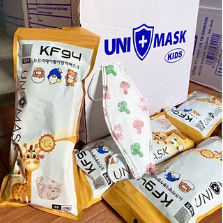 [Giá sỉ 100 cái Trẻ em] Khẩu trang TRẺ EM KF94 UNI MASK 4 lớp chống bụi mịn, kháng khuẩn chính hãng Bé từ 3-8 tuổi