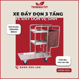 Xe đẩy dọn phòng khách sạn , xe dọn phòng khách sạn
