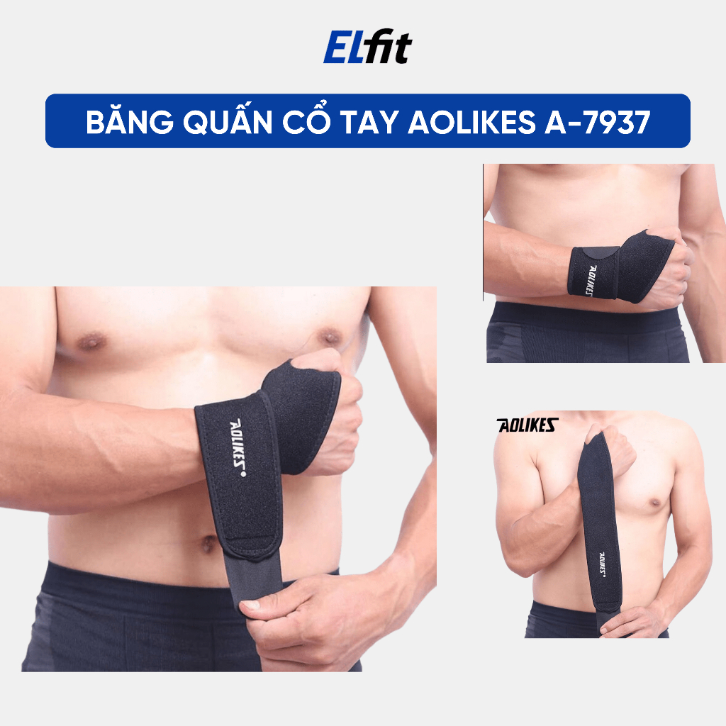 Băng Quấn Cổ Tay Aolikes A-7937 - Hỗ Trợ Bảo Vệ Khớp Cổ Tay - AL7937
