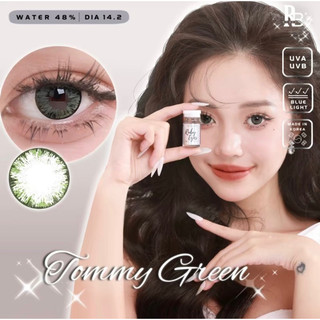 Kính Áp Tròng RUBYEYES Tặng Khay Gương Dụng Cụ BST BEARLENS Tommy Green