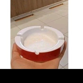 Gạt tàn sứ Minh Long - màu đỏ