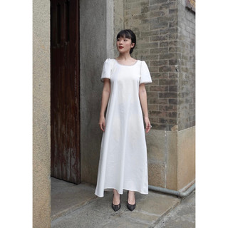 Đầm linen cổ thêu thủ công Embroidered dress - Ore.wardrobe