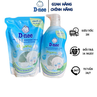 Phiên bản mới Nước rửa bình sữa Dnee Organic Trà Trắng chính hãng Thái Lan