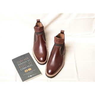 Giày Boot Nam Thời Trang Chất Liệu Da Bê Nhập Khẩu Thương Hiệu KNAR (HARINAS)