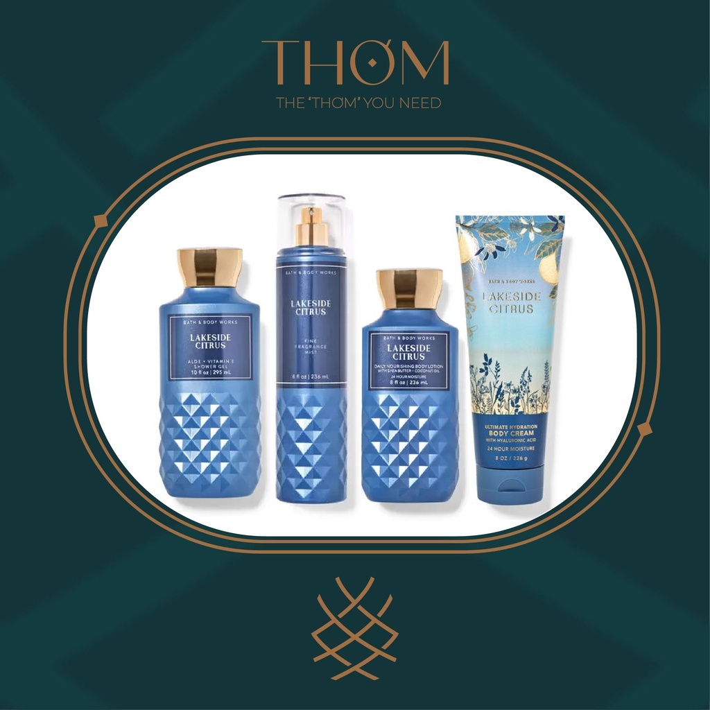 LAKESIDE CITRUS | Sản Phẩm Tắm Dưỡng Xịt Thơm Toàn Thân Bath & Body Works