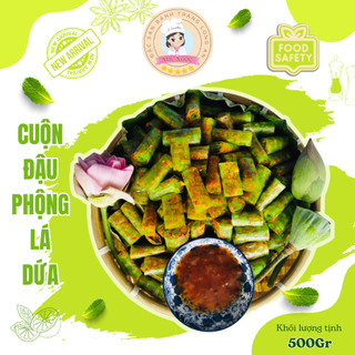 Bánh tráng cuộn thập cẩm lá dứa đặc biệt - đồ ăn vặt như ngọc - mặn mặn béo béo - bánh hút chân không