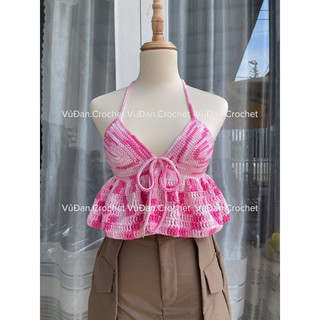 Áo Len Bèo 2 Dây Handmade [Ảnh Thật]