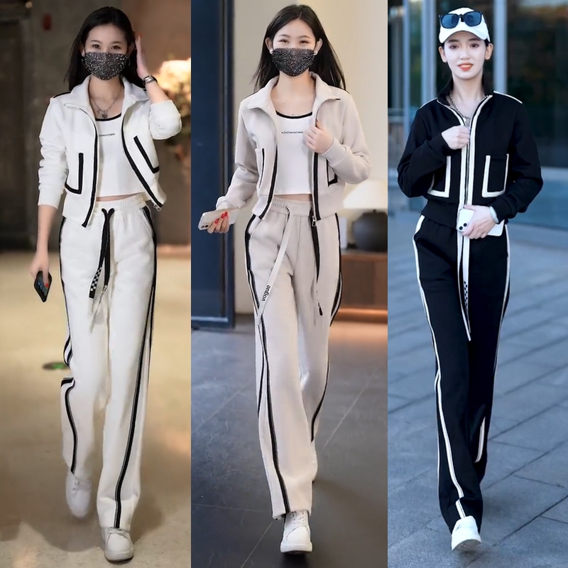 SET Nữ Áo Croptop Mix Quần Suông Ống Rộng Dáng Thể Thao Năng Động Cá Tính M99