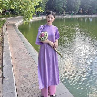 [giá sỉ ] Áo dài màu lụa ngọc trai cao cấp ( kèm ảnh thật )