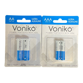 Pin aa/aaa voniko usa alkaline vỉ 2 viên chính hãng