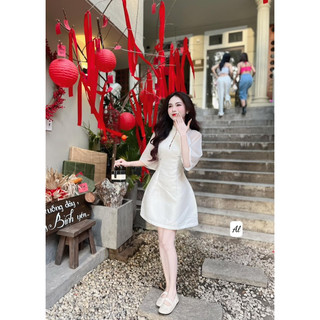 Váy tafta phối tơ tay cao cấp