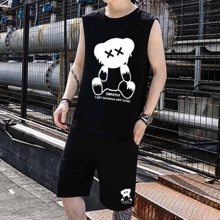 ❤️ VẢI MÁT - MẪU MỚI ❤️  SÉT ĐỒ BỘ THỂ THAO MẶC NHÀ NAM NỮ 3 LỖ SÁT NÁCH CỔ TRÒN GỒM QUẦN ĐÙI DÂY RÚT CÓ TÚI ÁO THUN