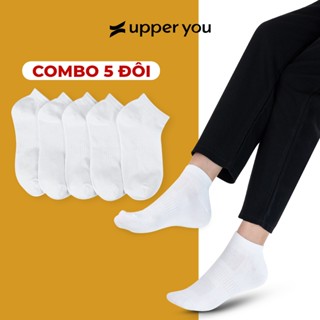 Tất Cổ Ngắn Nam Nữ Dệt Lưới UPPER YOU Cotton Tự Nhiên Mềm Mại Thoáng Khí Êm Chân - BSF2005